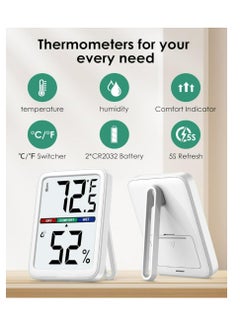 Generic Humidity Meter Digital Thermometer for Room, Humidity Sensor Temperature and Humidity Gauge for Baby Nursery, Bedroom  - Image 3