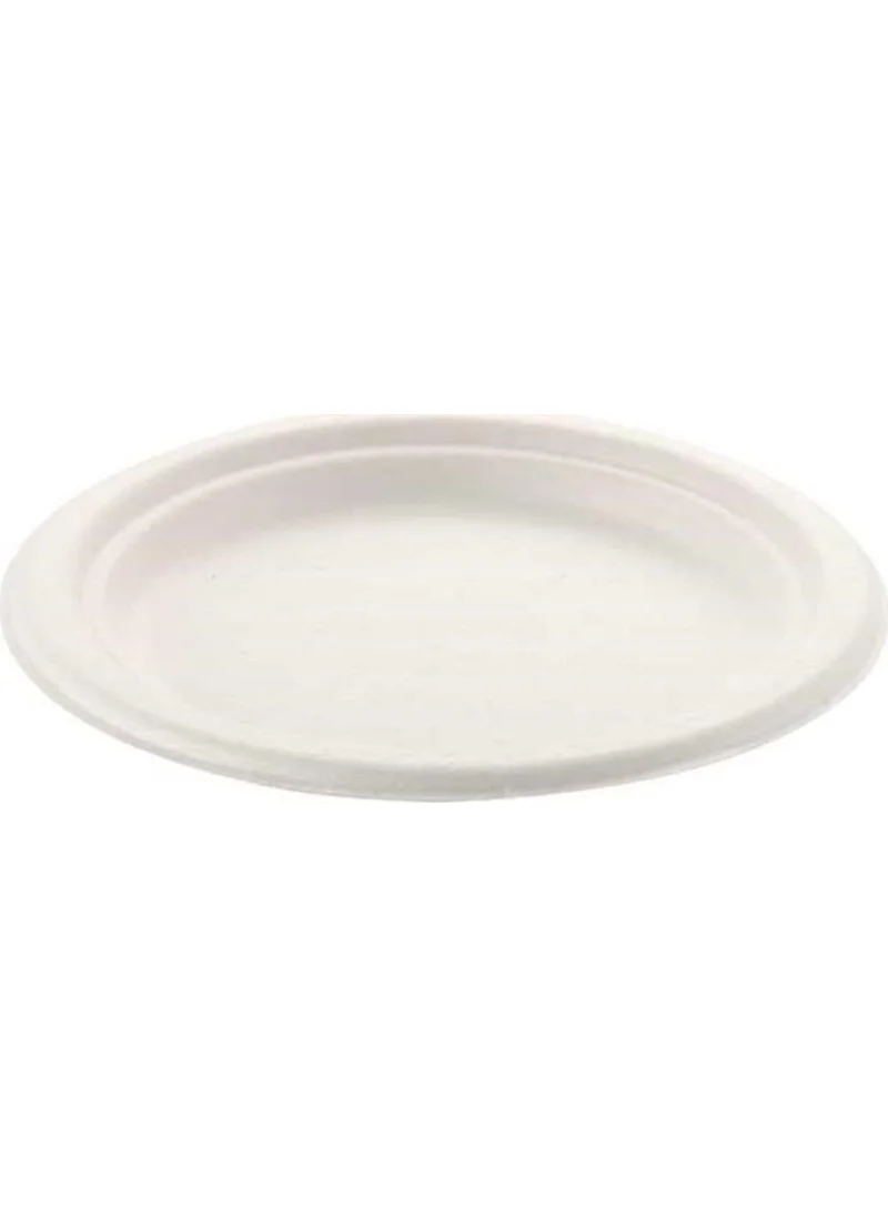 Ambalaj Pazarı Packaging Market Ecological Cardboard Plate 22 cm - Pack of 25