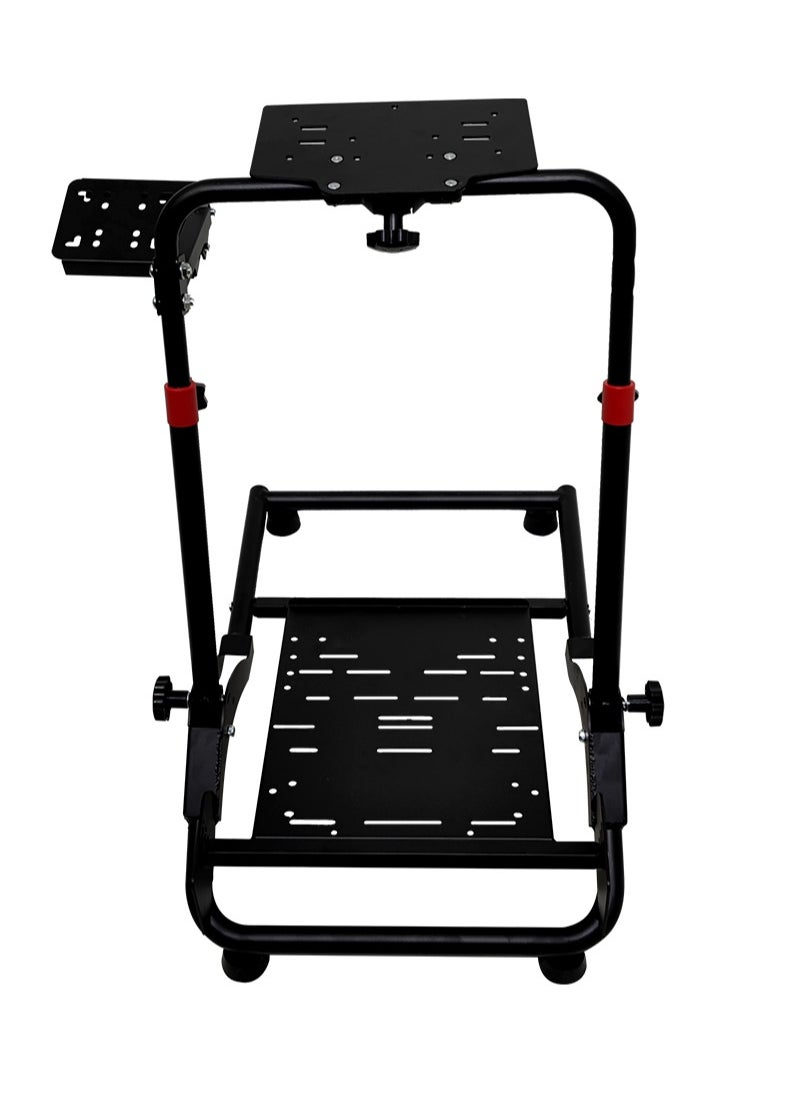Flash Hawk Foldable Racing Wheel Stand with Shifter Holder Compatible with Logitech G25 G27 G29 G920 G923 Thrustmaster Ferrari XBox  - Image 1