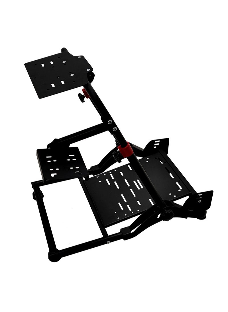 Flash Hawk Foldable Racing Wheel Stand with Shifter Holder Compatible with Logitech G25 G27 G29 G920 G923 Thrustmaster Ferrari XBox  - Image 3
