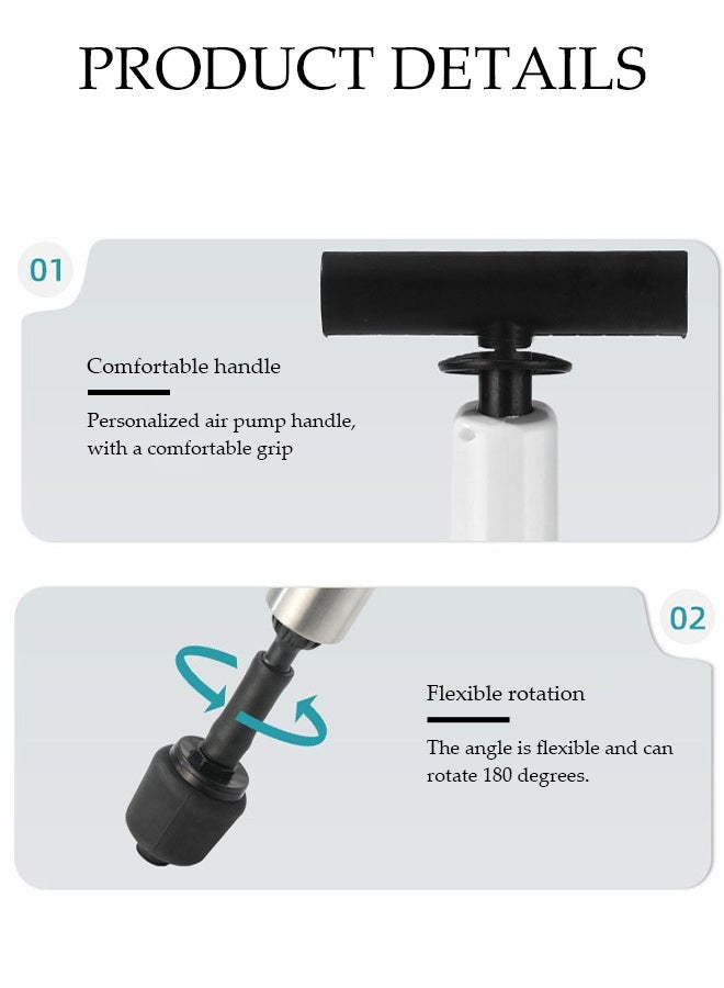 DUNISO مكبس هواء للمرحاض لتصريف المياه، مضخة هواء عالية الضغط مع بارومتر بصري، مزيل انسداد المرحاض، مكابس فك انسداد المرحاض للحمام، المراحيض، الحوض، المطبخ، تصريف الأرض، الدش، حوض الاستحمام - Image 3