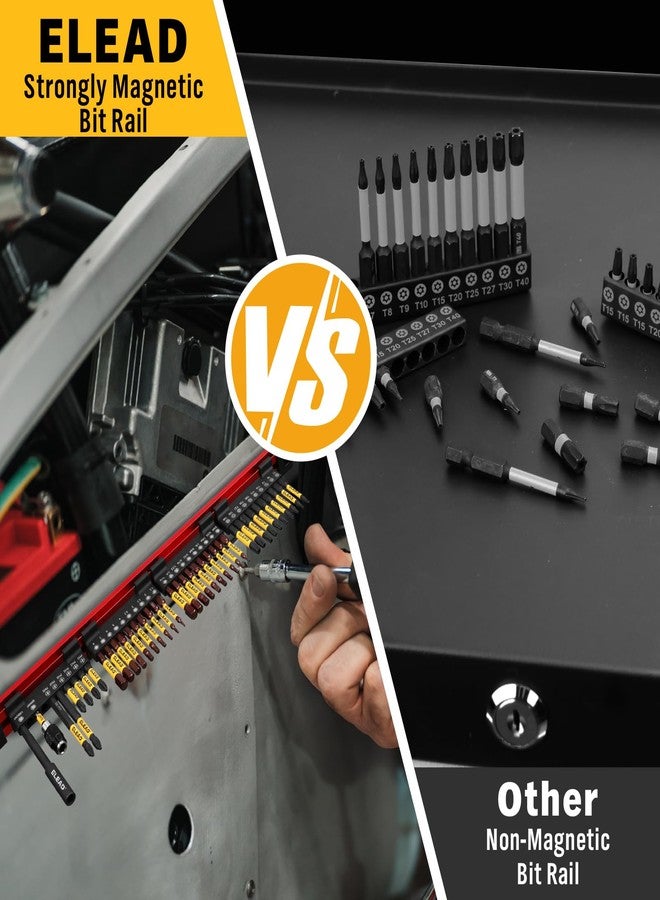 ELEAD 38-Piece Magnetic Bit Storage Rail - Image 5