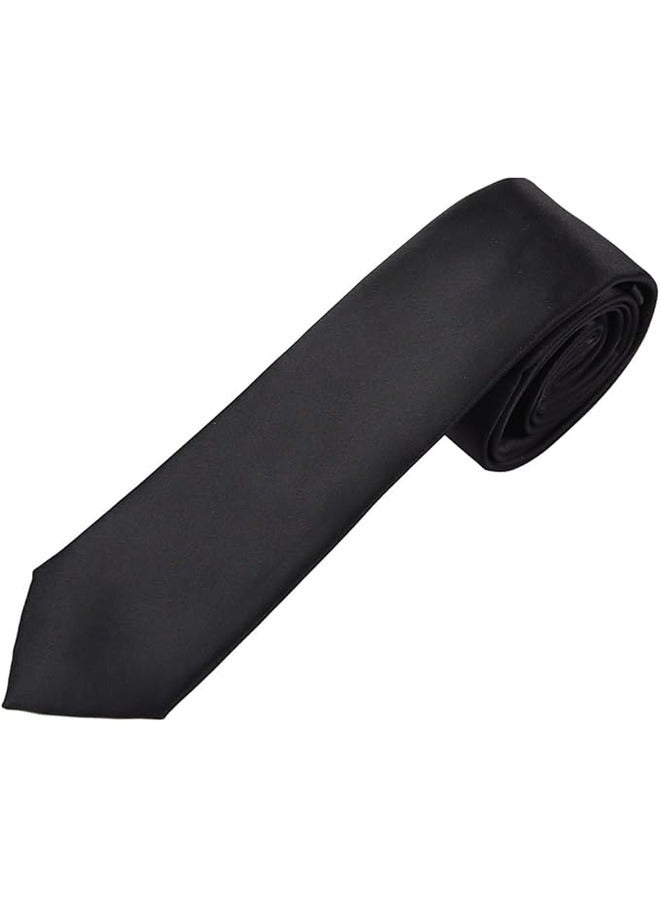 Kingman Solid Formal Slim Necktie For Men - Plain Neck Tie - Neck Tie for Shirt and Suit - Image 1