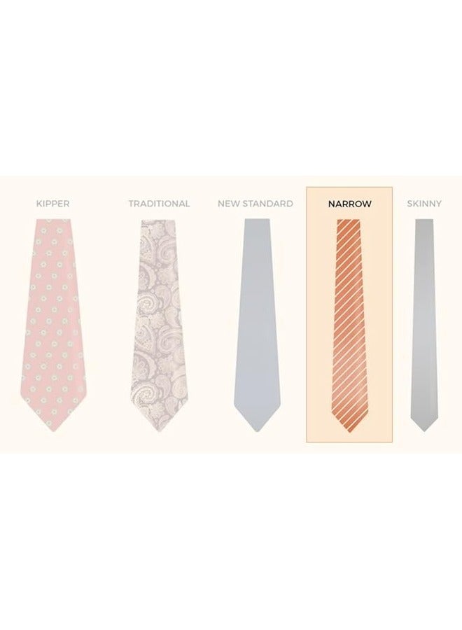 Kingman Solid Formal Slim Necktie For Men - Plain Neck Tie - Neck Tie for Shirt and Suit - Image 5