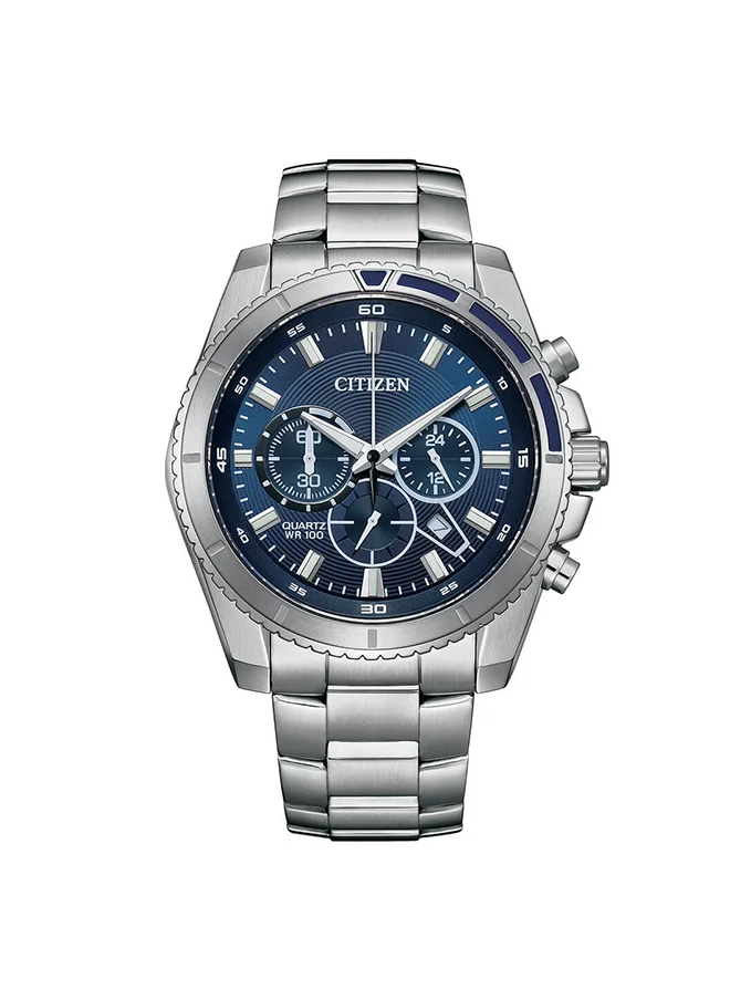 سيتيزن Men's Analog Tonneau Shape Stainless Steel Wrist Watch AN8201-57L - 46.4 Mm