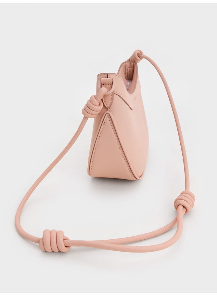 Charles & Keith Sabine Knotted-Strap Curve Shoulder Bag - Image 5