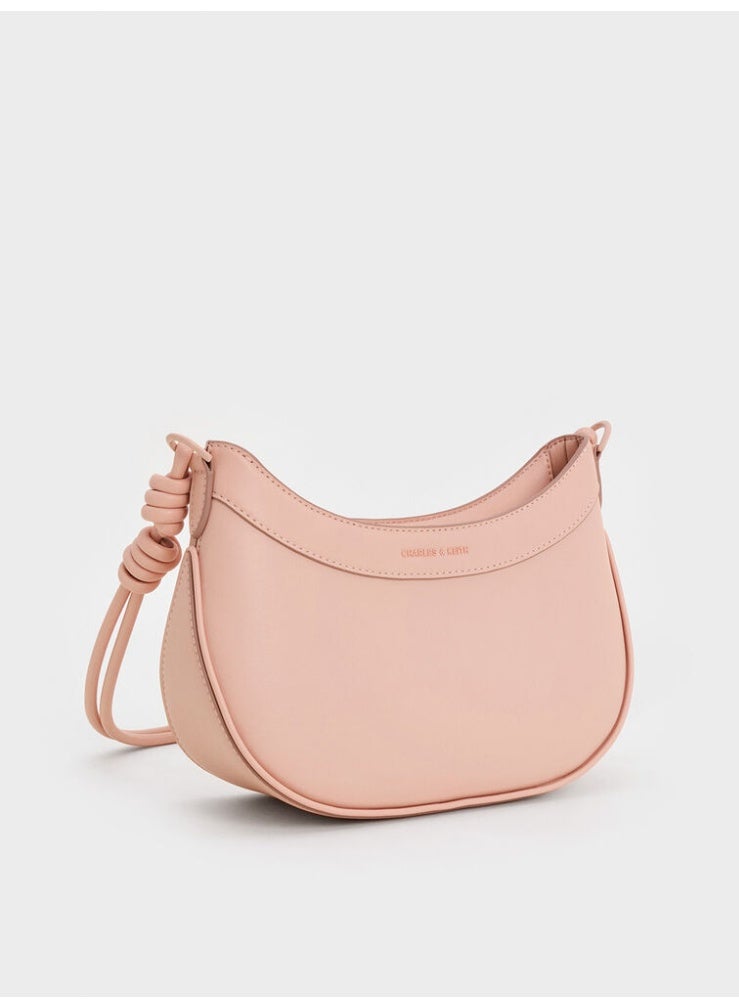 Charles & Keith Sabine Knotted-Strap Curve Shoulder Bag - Image 3