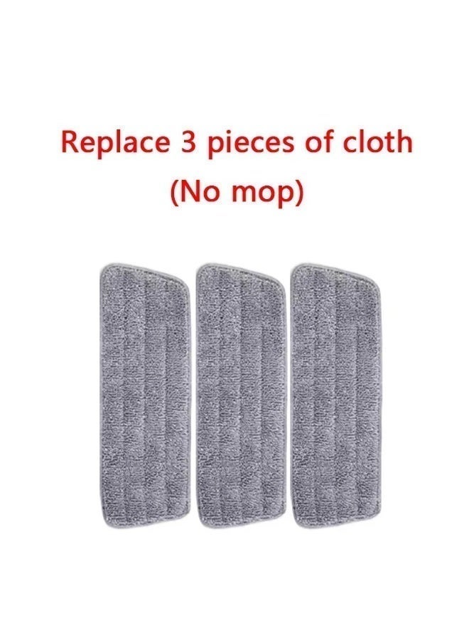 AKSONZ [3 Pcs] Premium Microfiber Mop Pad Replacements – Extra Thick Washable Spray Mop Refills – Universal Reusable Dust Mop Cloth for Marble, Tile & Wood Floors – Compatible with Vileda, Bona & Standard Flat Mops (Grey) - Image 2