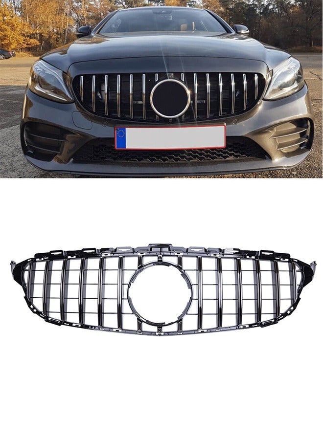 Generic Car front grille compatible with Mercedes CW205 From Model 2015 to 2018 GT With camera Hole - Image 1