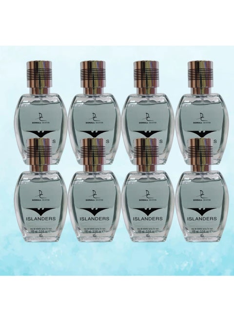 8 Pieces Islanders Perfume For Men 100 Ml EDT