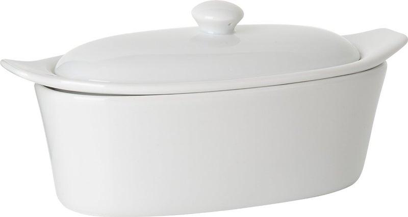 Trudeau 09607081A Porcelain Butter Boat, White - Image 1