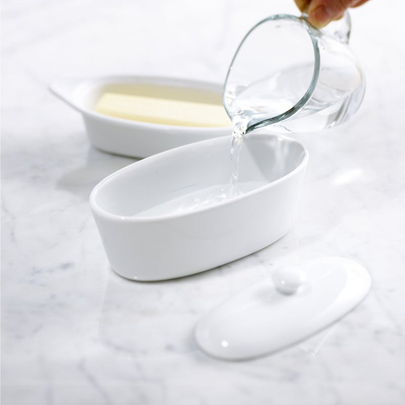 Trudeau 09607081A Porcelain Butter Boat, White - Image 4