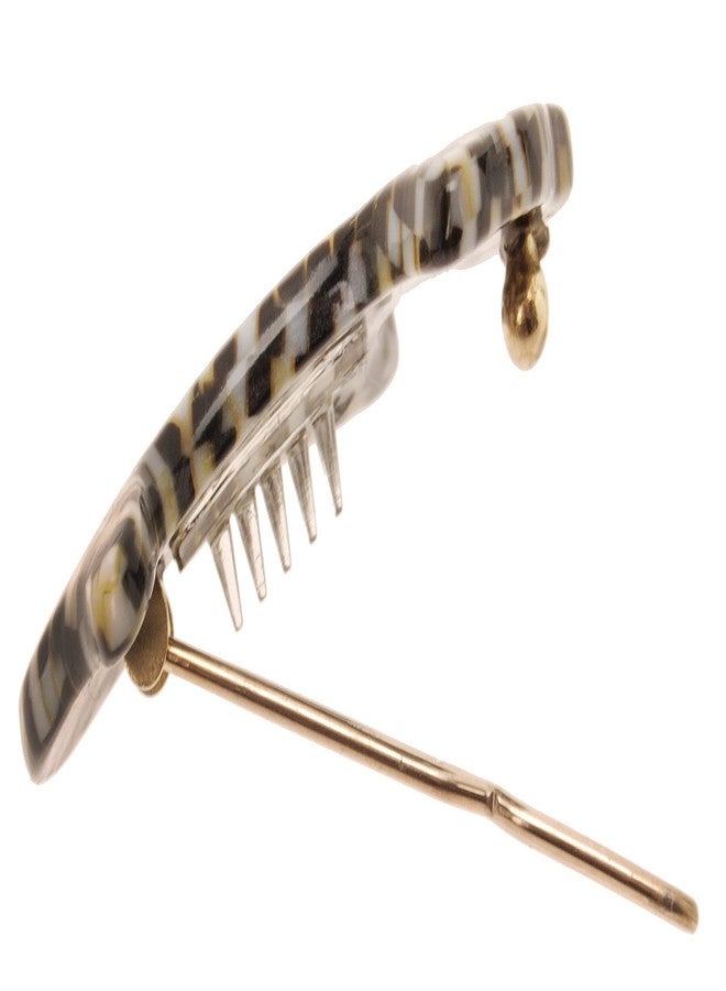 France Luxe Mini Scotty Dog on Tige Boule Barrette - Opera Silver - Image 3