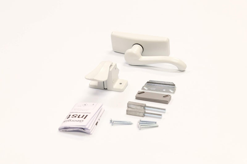 Larson Certified Storm Door White Georgian Lever, Storm Door Handle Replacement with Surface Mount Hardware - Image 3