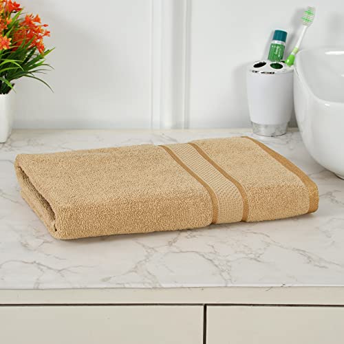 FRESH FROM LOOM Ultra-Premium 100% Pure Cotton 500 GSM Towels for Bath | Men & Women Bath Towel Set | Soft Skin Friendly & Hypoallergenic | High Water Absorber | Quick Dry (27 x 54 Inch | Brown) 1pc - Image 2