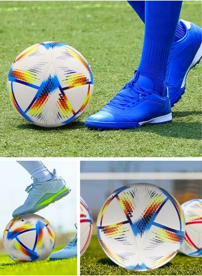 Chase Up Football Ball World-Cup Model Training soccer with Net Metal Needle Soccer Ball for Training footballs Premium Quality foot ball | Size Five  - Image 3