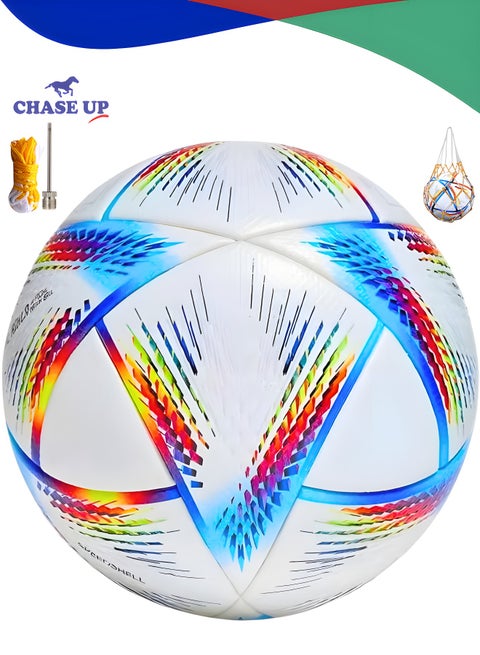 Football Ball World-Cup Model Training soccer with Net Metal Needle Soccer Ball for Training footballs Premium Quality foot ball | Size Five