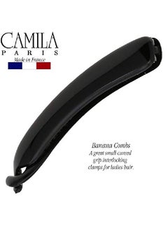 CAMILA Paris Nv134 French Hair Banana Clincher Clip Classic Girls Updo Flexible Ponytail Holder Non Slip Interlocking Banana Comb Fashion Durable Styling Hair Accessories For Women Made In France  - Image 3