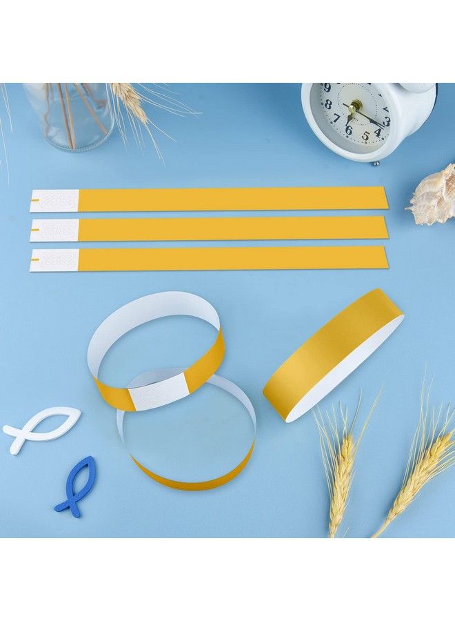 ASTARON 200 Pcs Gold Paper Event Wristbands Arm Bands Event Bracelets For Party Events Clubs Concert Music Festival，Waterproof Lightweight  - Image 4