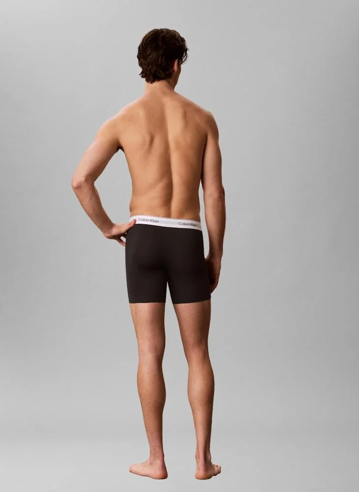 Calvin Klein  3 Pack Boxer Briefs - Icon Cotton Stretch for Men | Best Price UAE