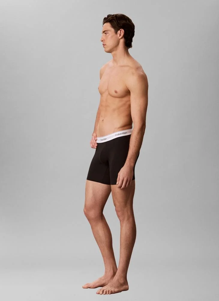 Calvin Klein  3 Pack Boxer Briefs - Icon Cotton Stretch for Men | Best Price UAE