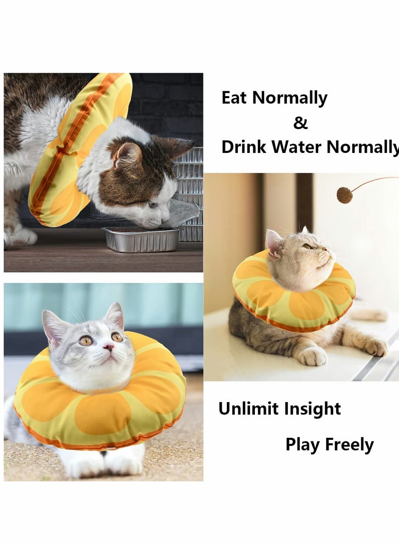 KASTWAVE Adjustable Cat Recovery Collar,   Cat Collar, Adjustable Kitten E Collar for Wound Healing Protective Cat Elizabethan Collar After Surgery for Kittens Puppies M  - Image 5