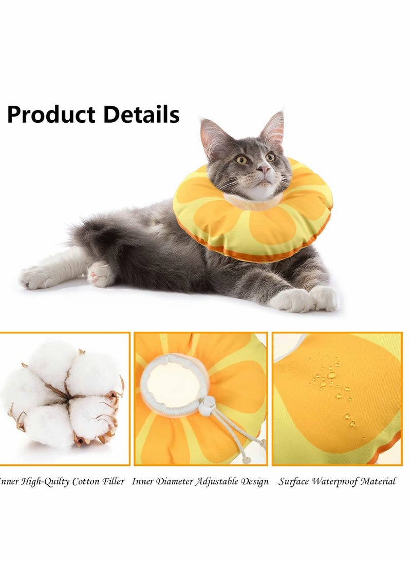 KASTWAVE Adjustable Cat Recovery Collar,   Cat Collar, Adjustable Kitten E Collar for Wound Healing Protective Cat Elizabethan Collar After Surgery for Kittens Puppies M  - Image 4