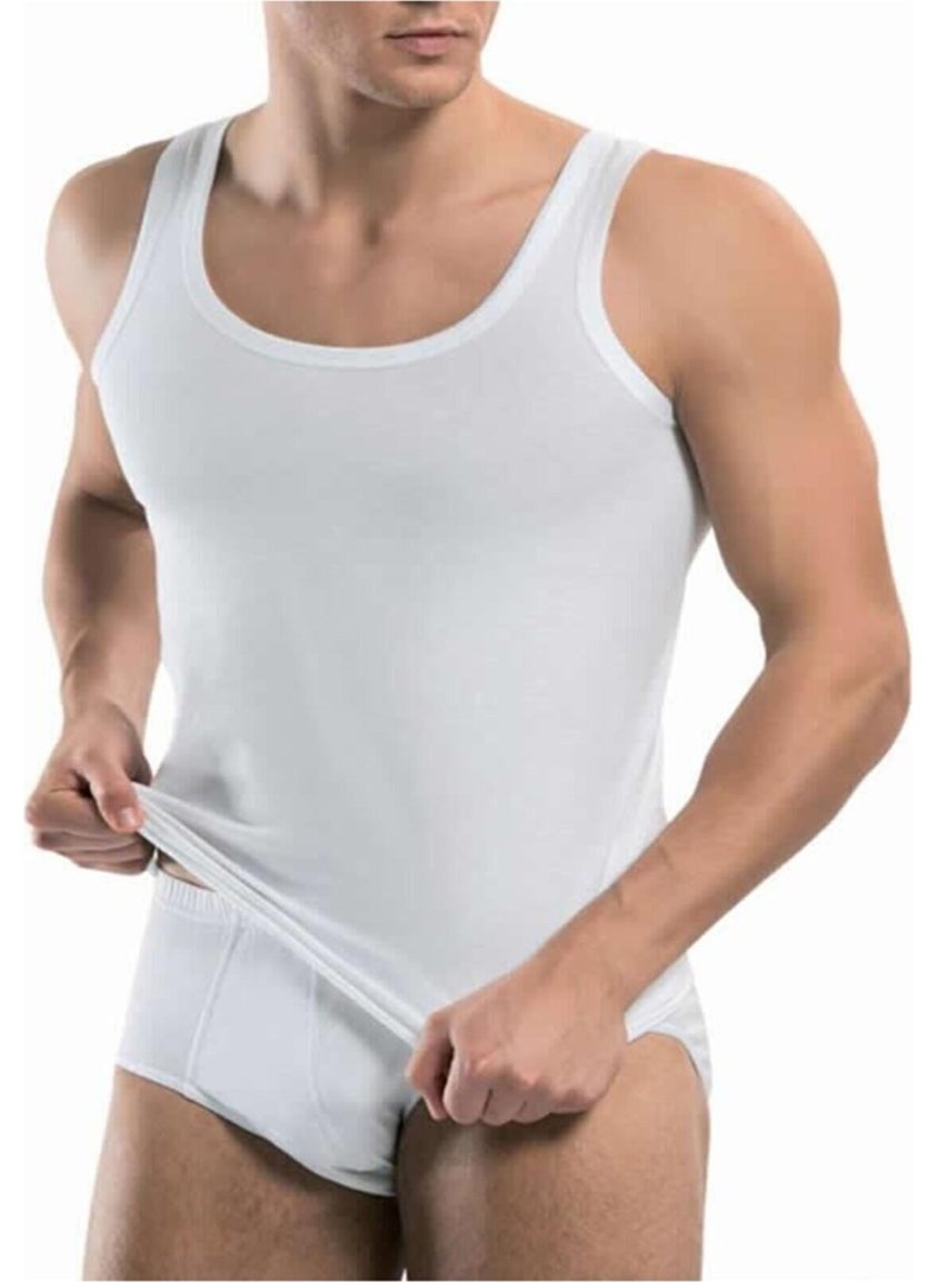 Tutku Passion 6 Pack Cotton White Undershirt Panties Set 