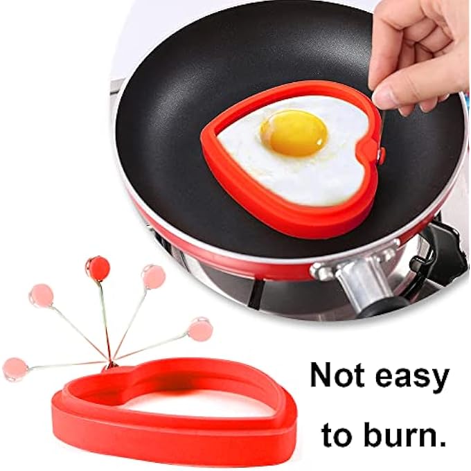 Unity Egg Ring Silicone Pancake Ring Non Stick Pancake Mould For Fried Eggs Sandwiches Muffins And Breakfast Cooking - Image 5