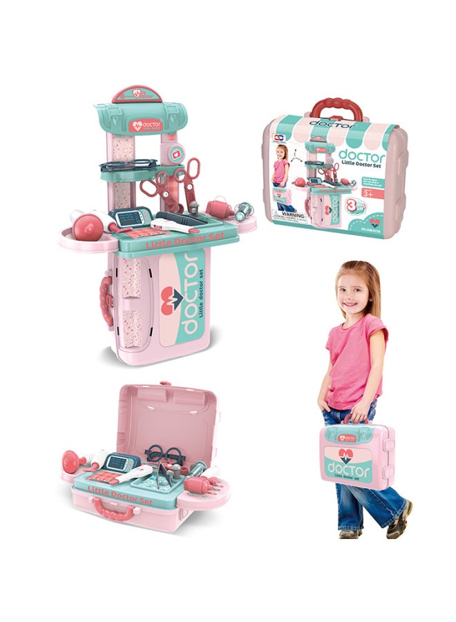 Xiongcheng Special For 3-in -1 Simulation Medical Tools Kitchenware Cosmetic Maintenance Tools Portable Box Play House Toys-Specifications:008-976A - Image 3