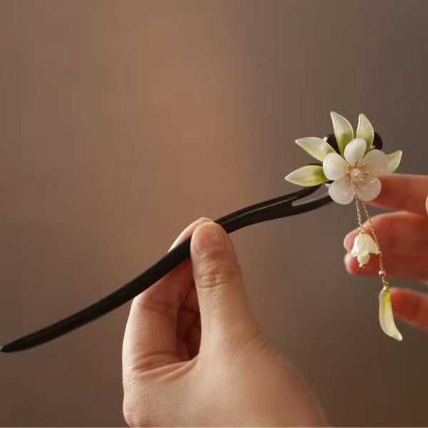 Generic Tassel Hanfu Hair Ornament 4018#2 lily of the valley pendant 