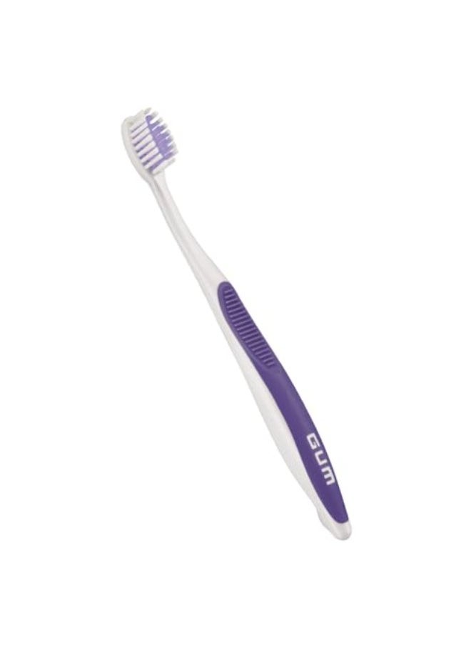 Gum - Gum Orthodontic MIcrotip Toothbrush - With Hygiene Cap-Soft Bristles - Effective and Deep Cleaning - Compact Head - Assorted Colors - - Image 1
