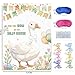 JU XIN Geese Birthday Party Decoration Stickers at Party White Goose Bow ties Games Large Poster and 24 Bow ties Themed Birthday Gift Stickers - Image 4
