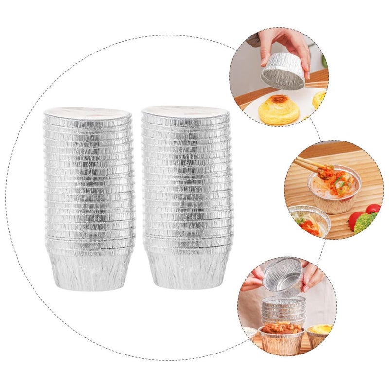120pcs Non Stick Foil Baking Cups and Tart Molds for Cupcakes Desserts - Image 4