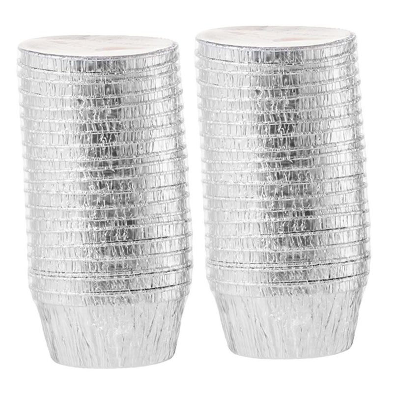 120pcs Non Stick Foil Baking Cups and Tart Molds for Cupcakes Desserts - Image 2