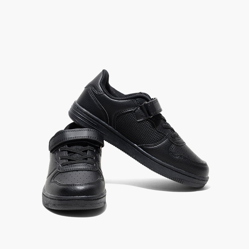 Amica Kids School Shoes feature high-quality vegan leather, Single Velcro closure, cushioned memory foam insoles, and an anti-slip rubber outsole for lightweight, breathable all-day comfort and durability. - Image 5