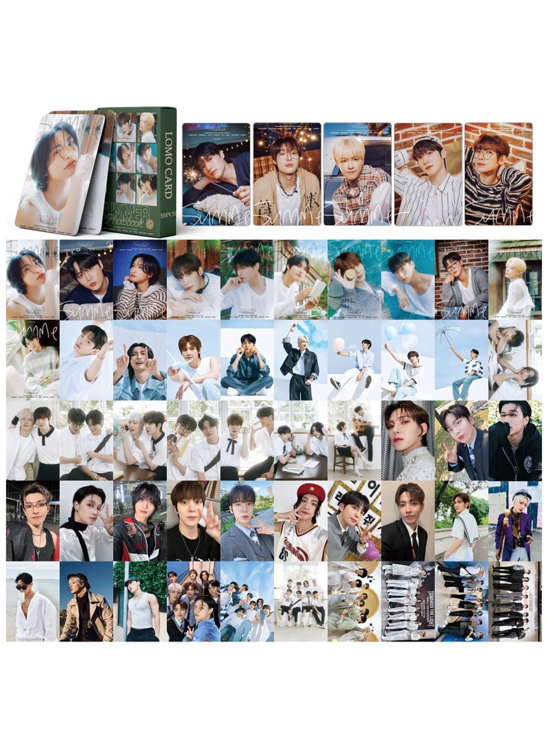 55PCS ATEEZ New Album SUMMER Lomo Card - Image 2