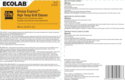 Ecolab Grease Express HighTemp Grill Cleaner, 32oz 10127 - Image 2