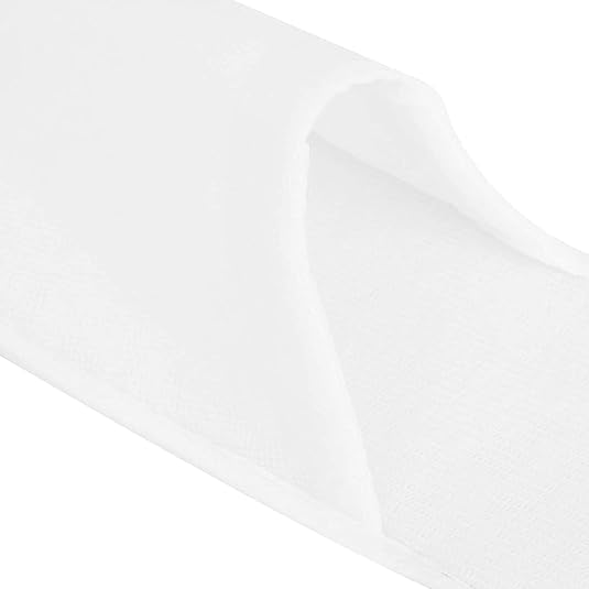 SVDK White Disposable Cotton Slippers Closed Toe Hotel Salons Spa Slippers for Men and Women - Image 4