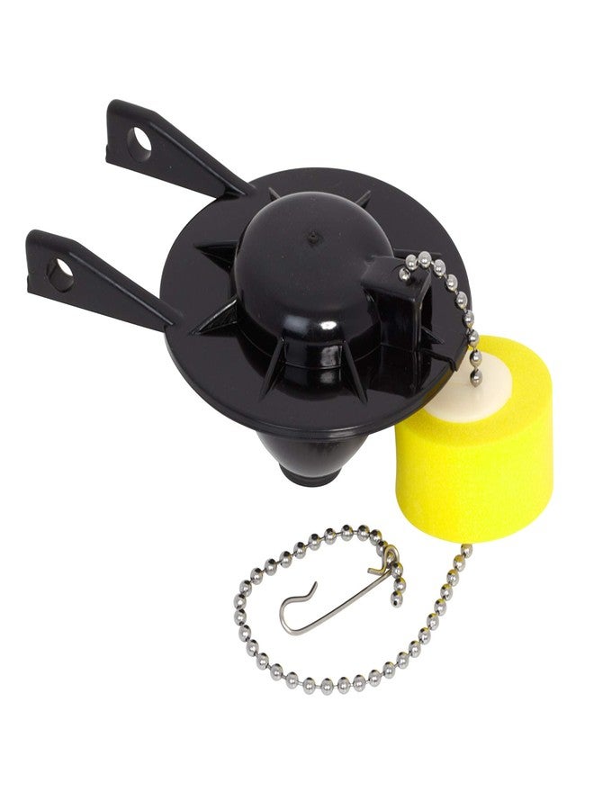 American Standard 7381129-200.0070A Universal Flapper and Chain with Float for 2-Inch Flush Valves , Black - Image 1