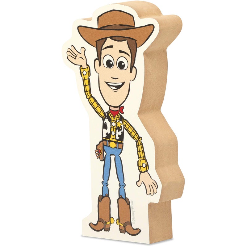 Open Road Brands Disney Pixar Toy Story 2 Cowboy Woody Shelf Sitter Decor - Chunky Wood Block Cutout for Kids' Bedroom, Play Room or Nursery - Image 2