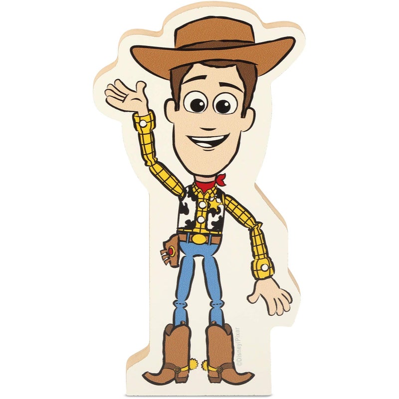 Open Road Brands Disney Pixar Toy Story 2 Cowboy Woody Shelf Sitter Decor - Chunky Wood Block Cutout for Kids' Bedroom, Play Room or Nursery - Image 1