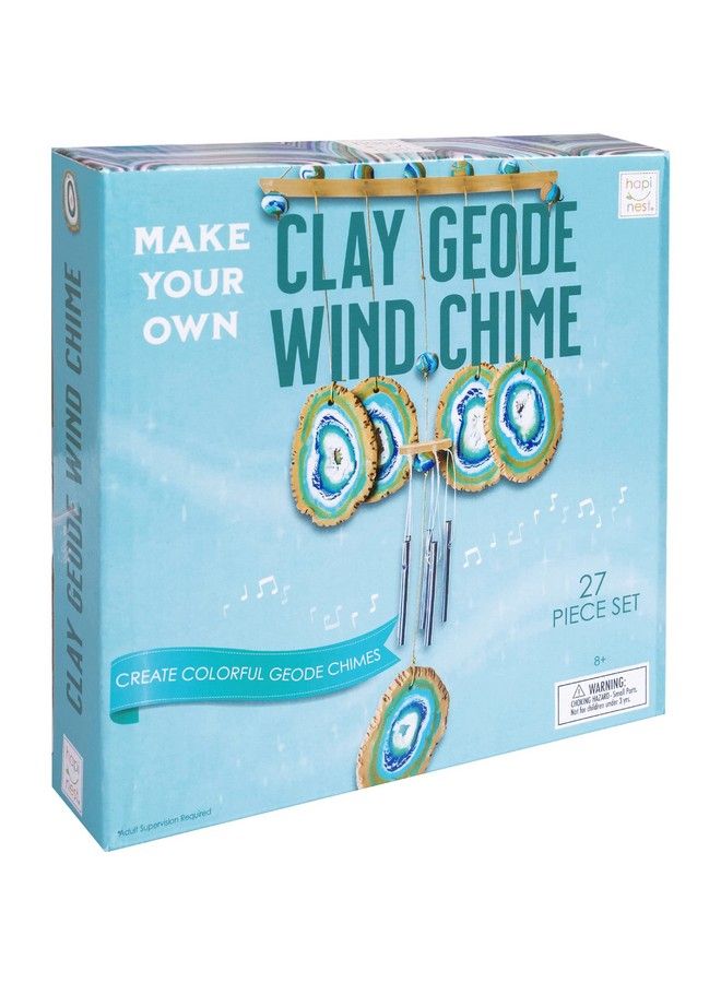 Hapinest Make Your Own Clay Geode Wind Chime Craft Kit Gift For Girls Boys Ages 8 9 10 11 12 And Teen Years And Up - Image 1