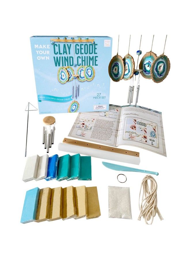 Hapinest Make Your Own Clay Geode Wind Chime Craft Kit Gift For Girls Boys Ages 8 9 10 11 12 And Teen Years And Up - Image 3