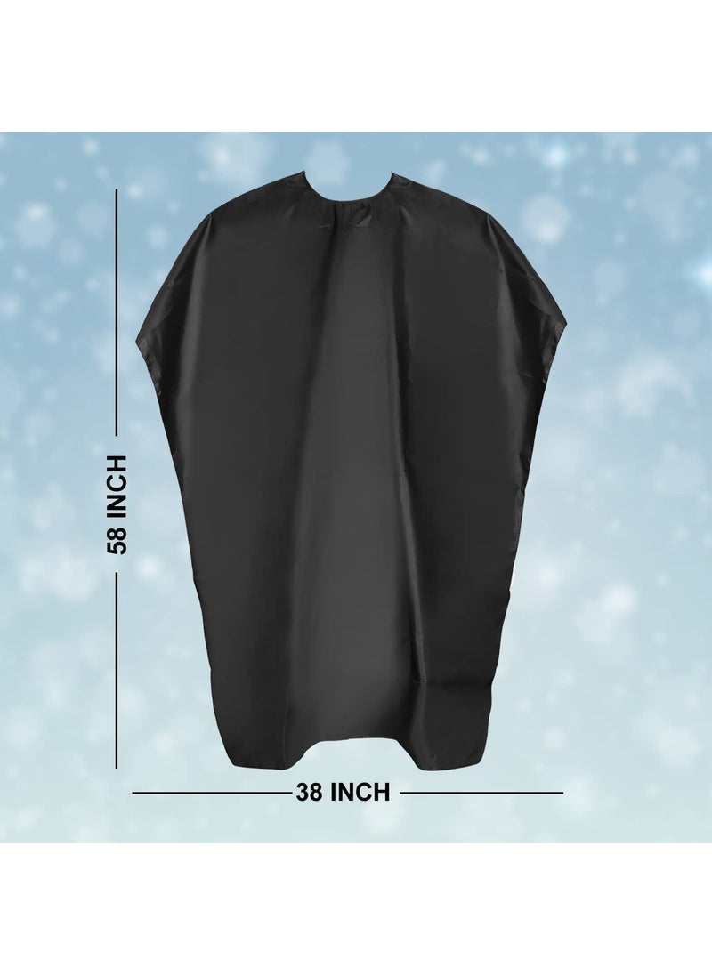 Confidence - Confidence Barber Hair Cutting Sheet Apron Hairdressing Salon Accessories (Black) - Image 1