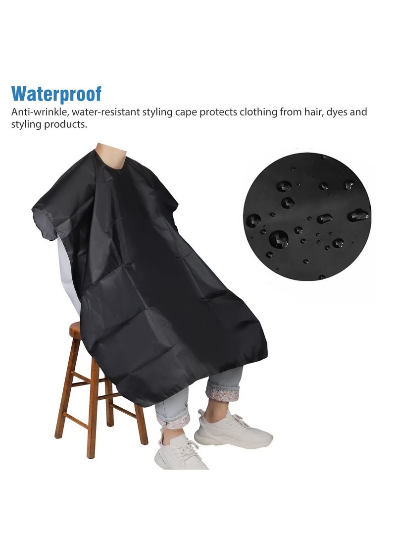 Confidence - Confidence Barber Hair Cutting Sheet Apron Hairdressing Salon Accessories (Black) - Image 1