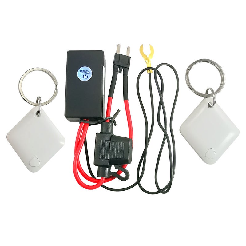 Car Wireless Immobilizer 12Volt Multicolor Small Size Remote Control - Anti-Robbery Intelligent Induction Car Engine Lock for 12Volt Cars and Motorcycles - Image 1
