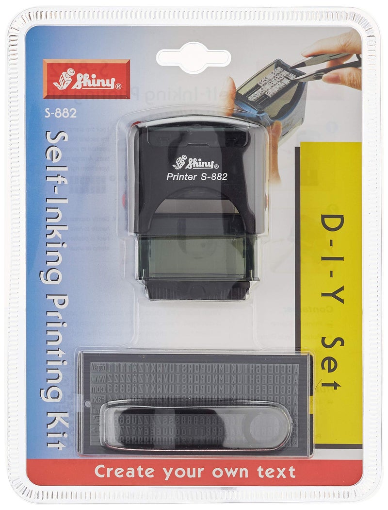 Shiny S-882 Self Inking Stamp Printing Kit DIY Set - Image 4