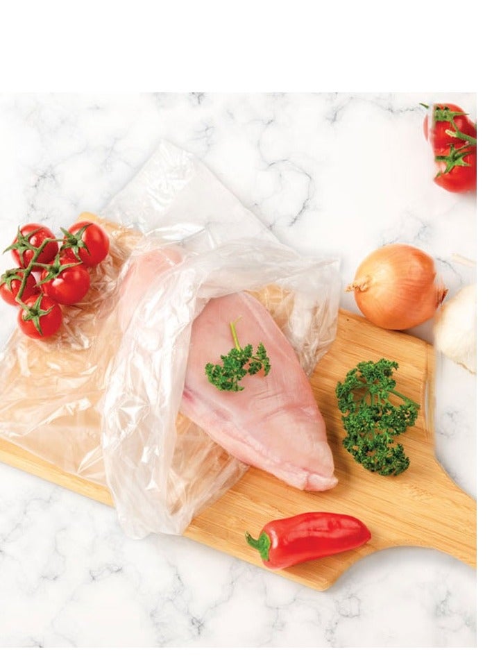 ECO Plastic 2Pack of 200 Piece freezer Bags 25x35cm Multi Purpose 400 Bags  - Image 3