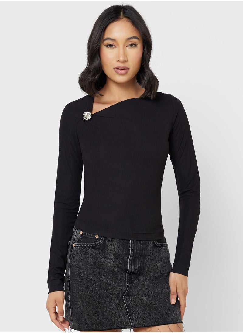 GUESS - One Shoulder Knot Top - Image 1